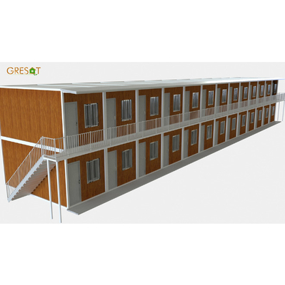 40ft Economic Luxury Micro Prefab House Living Cottage Two Storey Prefab Apartment Building Home Portable Container Cabin