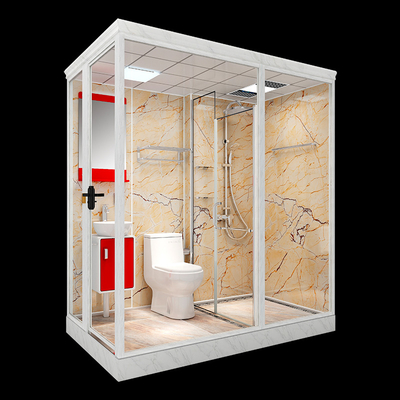 With high quality view container home use ready made hotel bathroom pod, prefab bathroom