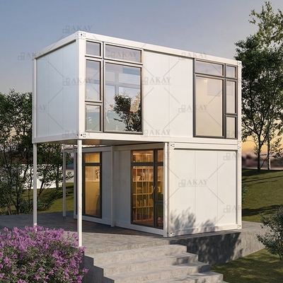 Modern Flat Pack Modular Structure Portable Homes 2 Bedroom Prefab Container Building Ready Sale Container Luxury Living Rooms