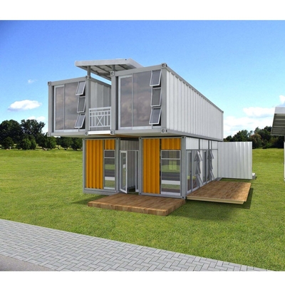 100% Wateproof Lightweight Soundproof Pre Made Quick Install Prefab Steel Structural Shipping Container House Construction